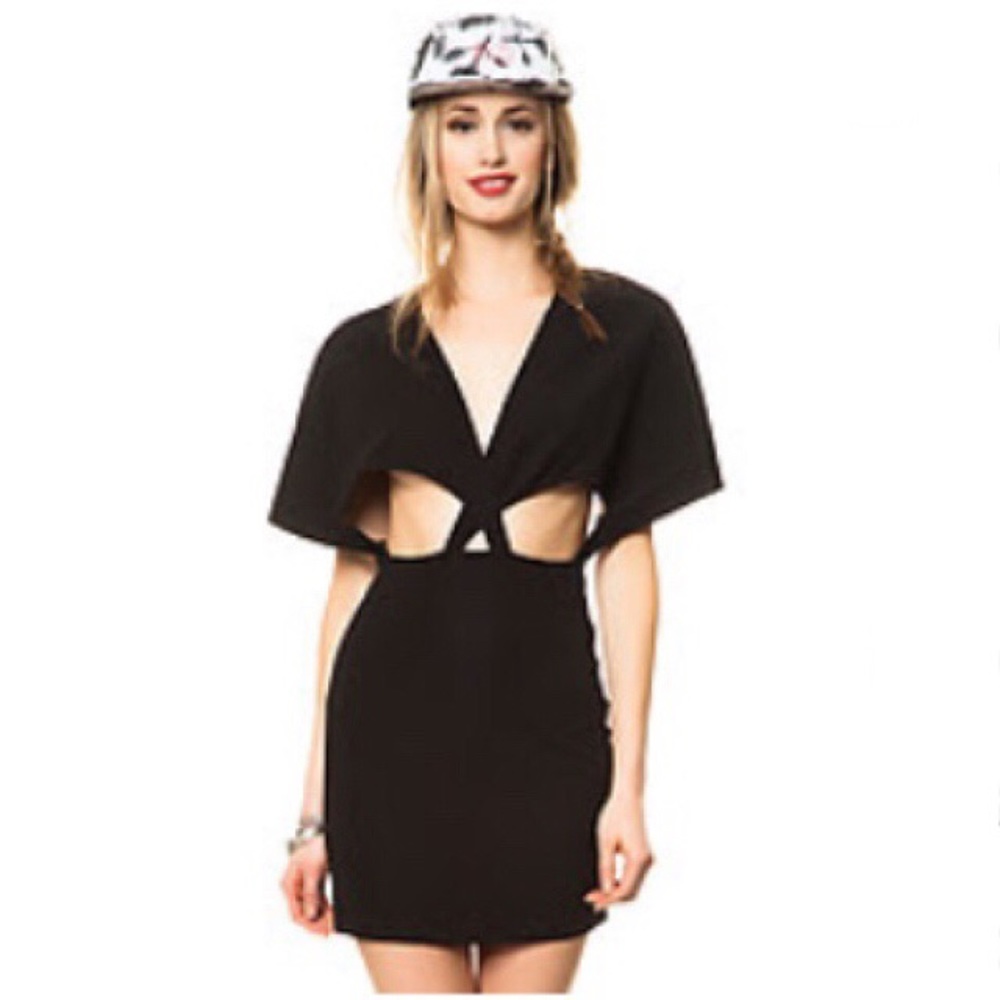 MKL X Karmaloop black cut out dress